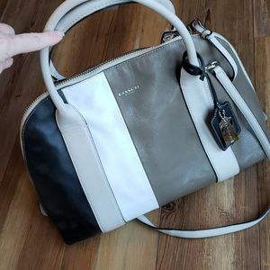 Coach shoulder bag with crossbody strap